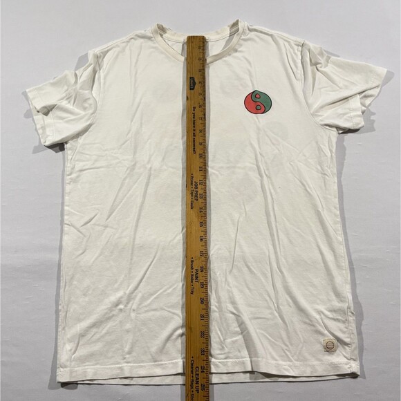 Marine Layer Signature Crew Graphic Print Tee in Natural T-shirt Boho Mens Sz S - Picture 7 of 12